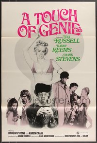 7h0218 LOT OF 26 FORMERLY TRI-FOLDED SINGLE-SIDED 27X40 TOUCH OF GENIE ONE-SHEETS 1974 sexy parody!