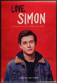 7h0626 LOT OF 5 UNFOLDED DOUBLE-SIDED 27X40 LOVE, SIMON INTERNATIONAL STYLE A TEASER ONE-SHEETS 2018