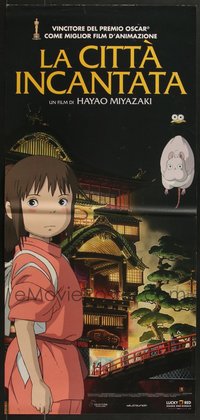 7h0944 LOT OF 5 FORMERLY FOLDED SPIRITED AWAY R2014 ITALIAN LOCANDINAS R2014 Hayao Miyazaki anime!