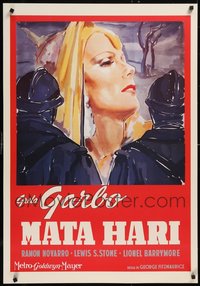 7h0125 LOT OF 13 UNFOLDED MATA HARI ITALIAN COMMERCIAL POSTERS 1990s great art of Greta Garbo!