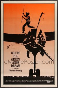 7h0438 LOT OF 10 UNFOLDED SINGLE-SIDED WHERE THE GREEN ANTS DREAM ONE-SHEETS 1984 Werner Herzog