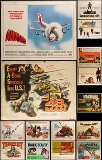 7h0743 LOT OF 19 MOSTLY FORMERLY FOLDED HALF-SHEETS 1950s-1980s a variety of cool movie images!