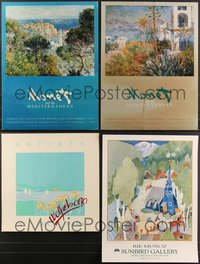 7h0733 LOT OF 7 UNFOLDED EXHIBITION POSTERS 1980s-1990s all with great art including Monet!