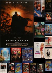 7h0112 LOT OF 25 MOSTLY UNFOLDED SINGLE-SIDED VIDEO POSTERS 1980s-2000s a variety of movie images!