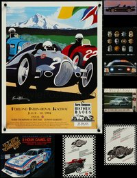 7h0148 LOT OF 24 UNFOLDED CAR RELATED POSTERS 1980s-2000s a variety of cool automobile images!