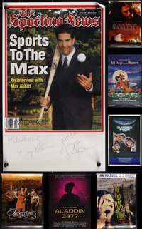 7h0156 LOT OF 8 UNFOLDED AUTOGRAPHED ONE-SHEETS & SPECIAL POSTERS 1980s-2010s a variety of stars!