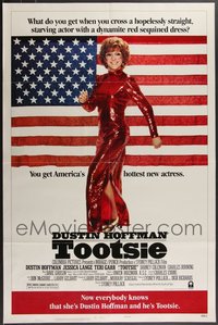 7h0586 LOT OF 6 FORMERLY FOLDED SINGLE-SIDED 27X41 TOOTSIE STYLE B ONE-SHEETS 1982 Dustin Hoffman!