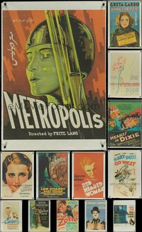 7h0076 LOT OF 13 UNFOLDED EGYPTIAN R2010S POSTERS R2010s all with classic movie poster images!