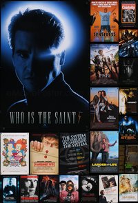 7h0283 LOT OF 22 UNFOLDED DOUBLE-SIDED & SINGLE-SIDED ONE-SHEETS 1990s-2010s cool movie images!