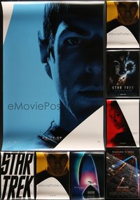 7h0396 LOT OF 13 UNFOLDED MOSTLY SINGLE-SIDED STAR TREK ONE-SHEETS 1990s-2000s cool images!