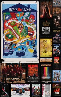 7h0114 LOT OF 23 MOSTLY UNFOLDED VIDEO POSTERS 1980s-2000s a variety of cool movie images!