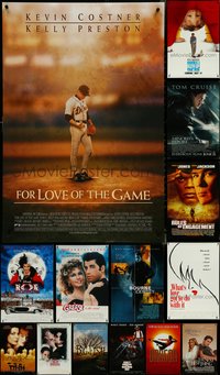 7h0335 LOT OF 18 UNFOLDED DOUBLE-SIDED MOSTLY 1990S ONE-SHEETS 1990s a variety of movie images!