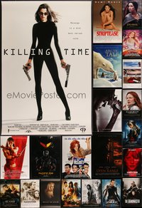 7h0210 LOT OF 27 UNFOLDED DOUBLE-SIDED MOSTLY 27X40 ONE-SHEETS 1990s-2000s cool movie images!