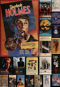 7h0108 LOT OF 29 MOSTLY UNFOLDED SINGLE-SIDED VIDEO POSTERS 1980s-2000s a variety of movie images!