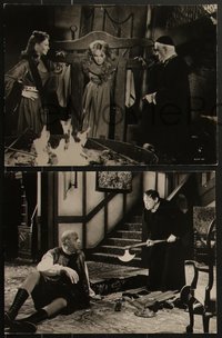 7j0971 RAVEN 3 deluxe 10x13 stills 1963 Vincent Price, Jack Nicholson, Boris Karloff, Peter Lorre!