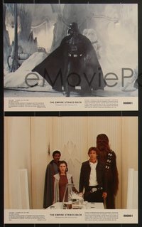 7j1143 EMPIRE STRIKES BACK 8 8x10 mini LCs 1980 George Lucas classic, cool images w/slugs!