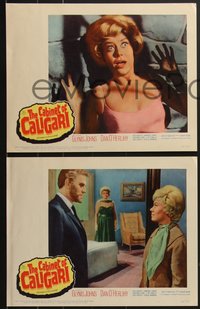 7j0815 CABINET OF CALIGARI 8 LCs 1962 written by Robert Bloch, terrified Glynis Johns!