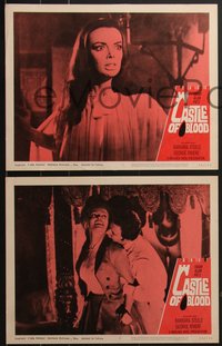 7j0816 CASTLE OF BLOOD 8 LCs 1964 Edgar Allan Poe, horror, Barbara Steele, George Riviere!