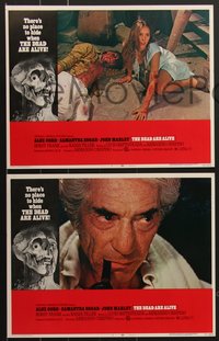 7j0829 DEAD ARE ALIVE 8 LCs 1972 Alex Cord, Samantha Eggar, wild zombie horror images!