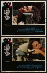 7j0830 DEMON SEED 8 LCs 1977 Julie Christie is profanely violated by a demonic machine!