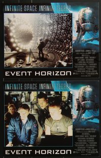 7j0837 EVENT HORIZON 8 LCs 1997 Laurence Fishburne, Sam Neill, Kathleen Quinlan, terror in space!