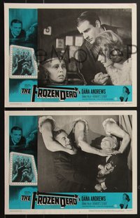 7j0844 FROZEN DEAD 8 LCs 1967 Dana Andrews, Anna Palk, frozen alive for 20 years!