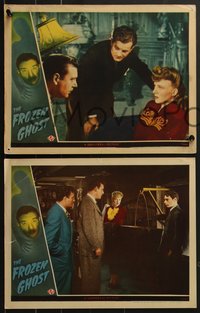 7j0930 FROZEN GHOST 3 LCs 1944 Inner Sanctum Mystery, Lon Chaney J.R., Evelyn Ankers, Kosleck!