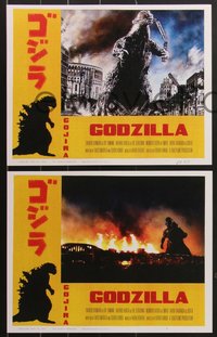 7j0982 GODZILLA signed #2/3 set of 12 faux LCs 2021 scenes you would have liked to see!