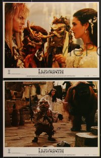 7j0862 LABYRINTH 8 LCs 1986 George Lucas, Jim Henson, David Bowie, Jennifer Connelly, Muppets!