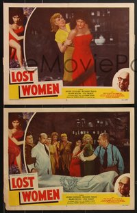 7j0927 MESA OF LOST WOMEN 4 LCs 1952 grown up Jackie Coogan, Lost Women, 8 ft. spider, unbelievable!