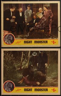 7j0932 NIGHT MONSTER 3 LCs 1942 Bela Lugosi w/ Irene Hervey & cast in Universal mystery horror!