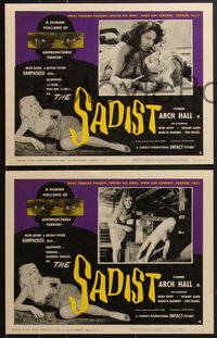 7j0920 SADIST 6 LCs 1963 Arch Hall Jr., a human volcano of unpredictable terror!