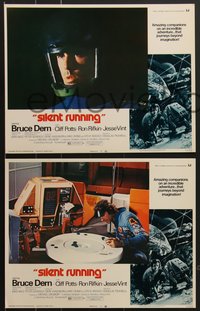 7j0888 SILENT RUNNING 8 LCs 1972 Douglas Trumbull, cool art of Bruce Dern & his robot by Akimoto!