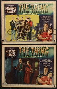 7j0899 THING 8 LCs 1951 Howard Hawks classic horror, Kennedy Tobey, Margaret Sheridan, complete set!