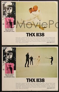 7j0903 THX 1138 8 LCs 1971 first George Lucas, Robert Duvall, bleak futuristic fantasy sci-fi!