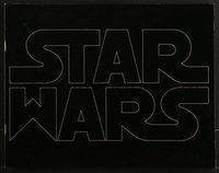 7m0129 STAR WARS exhibitor brochure 1977 with the early style title logo, in original mailing box!