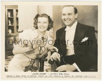 7p1303 ALICE ADAMS 8x10 still 1935 c/u of happy Katharine Hepburn & Grady Sutton both smiling!