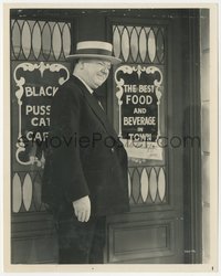 7p1310 BANK DICK 8x10.25 still 1940 close up of W.C. Fields patronizing the Black Pussy Cat Cafe!