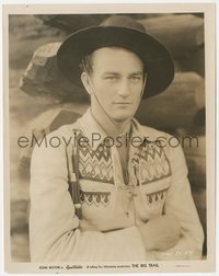 7p1318 BIG TRAIL 8x10.25 still 1930 great c/u of young cowboy John Wayne in his first starring role!