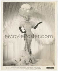 7p1344 EVERY DAY'S A HOLIDAY 8x10 still 1938 sexy Mae West full-length in wild elaborate dress!