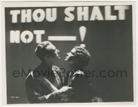 7p1354 FORGOTTEN COMMANDMENTS 8x10 key book still 1932 Gene Raymond, Churchill, Thou Shalt Not!