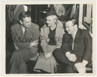 7p1361 GENERAL DIED AT DAWN candid 8x10.25 still 1936 Peter Lorre visits Gary Cooper & Carroll!