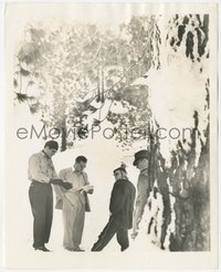 7p1372 HOLIDAY candid 8x10 still 1938 Cary Grant, Nolan & Cukor rehearse in the snow by Alex Kahle!