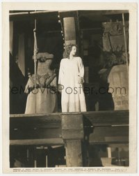 7p1380 HUNCHBACK OF NOTRE DAME 8x10 still 1939 Maureen O'Hara as Esmerelda standing in bell tower!