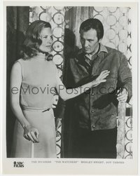 7p1384 INVADERS TV 8x10 still 1967 close up of Shirley Knight & Roy Thinnes in The Watchers episode!