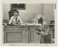 7p1392 JUDGE PRIEST 8x10 still 1934 Will Rogers listens to Stepin Fetchit's plea in courtroom!