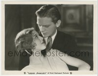 7p1404 LOOSE ANKLES 8x10.25 still 1930 romantic c/u of Douglas Fairbanks Jr. & young Loretta Young!