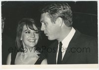 7p1407 LOVE WITH THE PROPER STRANGER 7x10 news photo 1963 Wood & McQueen at premiere, Maydole!