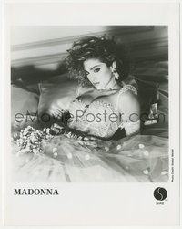 7p1408 MADONNA 8x10.25 music publicity still 1984 sexy portrait from Like a Virgin by Steven Meisel!