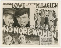 7p1424 NO MORE WOMEN 8x10.25 still 1934 deep sea divers Edmund Lowe & Victor McLaglen, cool art!